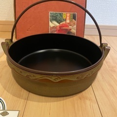 南部鉄器　南部池永　すき焼き鍋　24cmの画像
