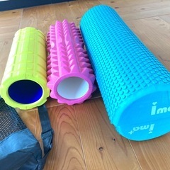 ヨガポール、ストレッチローラーなど3点