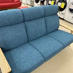 ジモティ来店特価!!　3人がけソファー　ブルー　　J-2505158