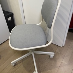 【イケアIKEA2脚セット／オフィスチェア】グレー＋グリーン