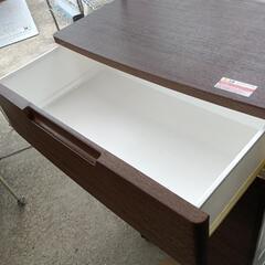 木製天板五段プラスチックケースの画像