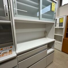 ジモティ来店特価!!　食器棚　サンコウ　ホワイト　　J-2505161