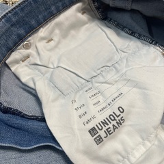 UNIQLOワイドジーンズ　アンクル丈の画像