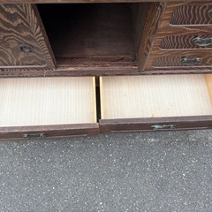 GYP0529 茶箪笥　昭和レトロ　ヴィンテージ　飾り棚　和風の画像