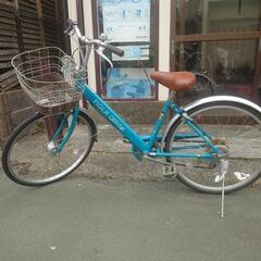 24インチ整備済自転車　6段オートライト　女児〜女子向