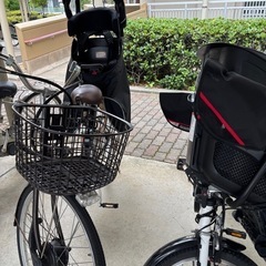 電動自転車子供乗せチャイルドシート付き