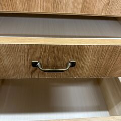 ジモティ来店特価!!　キッチンカウンター　ナチュラル　　J-2505167の画像