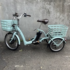 ブリヂストン 電動アシスト自転車 ラクットワゴン　三輪自転車 FW0B40 BRIDGESTONE の画像