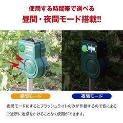 ★動物撃退器★ 猫よけ センサー 防滴 超音波タイプの画像