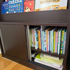 美品　ブラウン　本棚　の画像