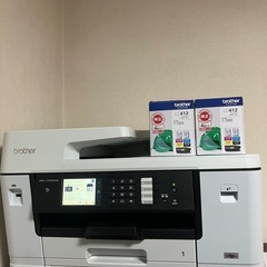 【純正インク多数付属】ブラザー　プリンター・複合機MFC-J73...