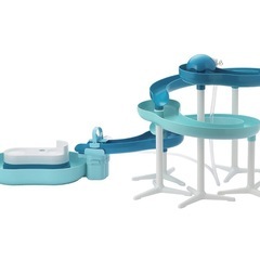【新品】ツイストスライダー そうめん流し器 720 ミントブルー 流麺 電池式の画像