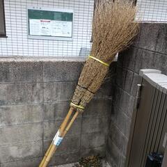 竹ほうき　5段　3本セット　未使用　の画像