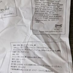 【0円】IKEAクイーンベッド ※6/21までの画像