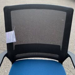 【未使用 未開封】CORVINO 背メッシュ 幅広肉厚クッション オフィスチェア デスクチェア ブルー S17の画像