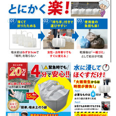 【3袋入×10個セット】水で膨らむ吸水土のう 防災グッズ 土嚢袋 持ち運びも簡単 水害 災害 対策 緊急用の画像