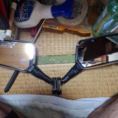 只今、取り引き中。バイクミラー