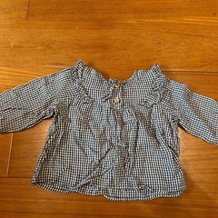 美品　zara ザラ　フリル長袖トップス　ブラウス　70 80 の画像