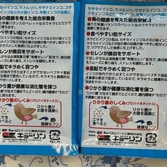 小型の小鳥用試供品ペレット2袋
の画像