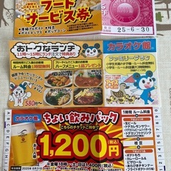 カラオケ館サービス券