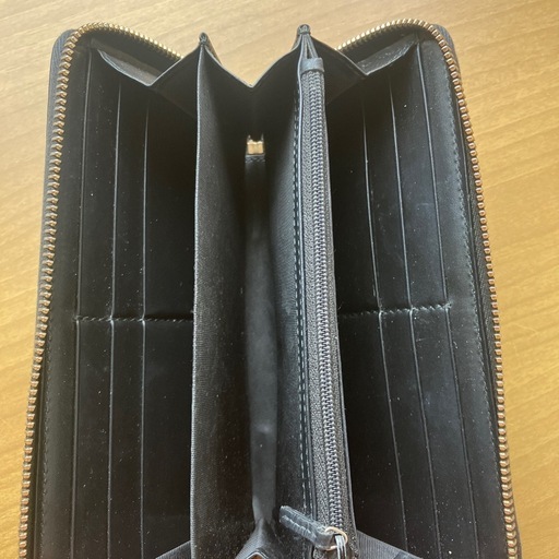 【財布】GUCCI グッチ グッチシマ リボンモチーフ ラウンドファスナー 長財布 レザー 黒 ブラック  値引き可！
