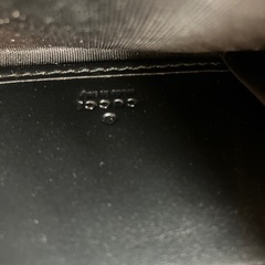 【財布】GUCCI グッチ グッチシマ リボンモチーフ ラウンドファスナー 長財布 レザー 黒 ブラック  値引き可！の画像