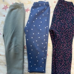 90    ジャンバースカート　ロンＴ　２着　パンツ３着　の画像