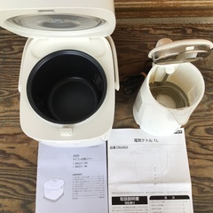 炊飯ジャー　電気ポット　格安セットの画像