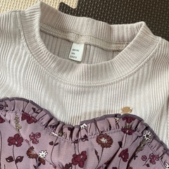 キッズアプレレクール薄手ワンピース100cmの画像
