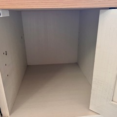 【福岡市中央区】ホワイト×木目 テレビ台の画像