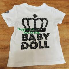 90サイズ BABYDOLL 白Tシャツの画像