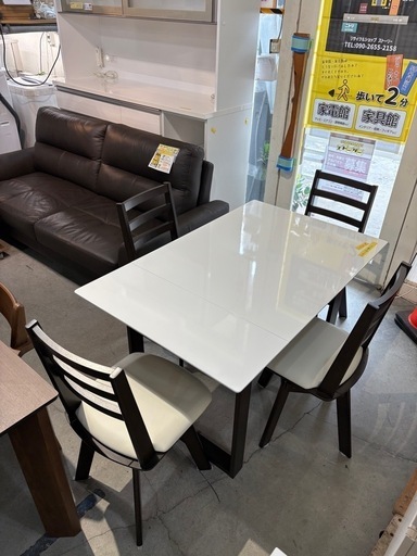 ★リユースのサカイつくば店★TK8373  ダイニングテーブルセット ナチュラル H70×D78×W120 クリーニング済み ☆リユースのサカイつくば店☆TK8373 ダイニングテーブルセット