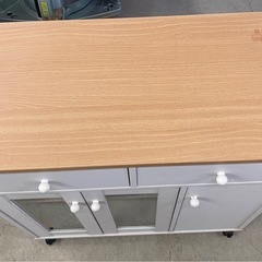 商談中　☆ シンプルキャビネット　キャスター付き　幅（約）80cmの画像