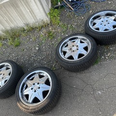 18インチ 4本セット 8j 9j 深リム メッキ ドリケツ ホイールの画像