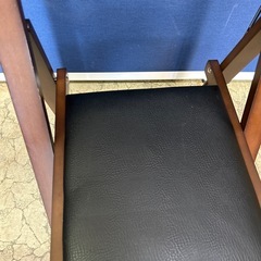 折り畳みチェア　天然木ラバーウッド材の画像