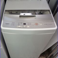 【￥14000-】AQUA 全自動洗濯機 AQW-S45J(W)...