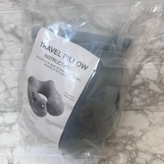 【新品未使用】ネックピロー 首枕 旅行用 飛行機 空気枕 携帯枕 U型 バス トラベルグッズの画像