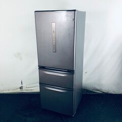 ID:rg220498 【自社配送エリア内限定】パナソニック Panasonic 冷蔵庫 ファミリー 中古 2017年製 3ドア 315L ブラウン ファン式 右開き NR-C32FM-T  【リユース品：状態C】【送料無料】【設置費用無料】