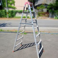 505115 / 脚立 はしご / ハセガワ RC-21 天板高さ2.03m / 中古品 ※お引取限定の画像