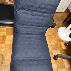 【ほぼ未使用】ニトリ ポケットコイル リクライニング 座椅子（NVY/GRY） の画像