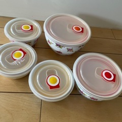 中古品　ポピンズ レンジパック5個（大1個 中1個 小3個）の画像