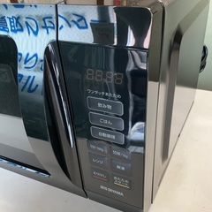 【RKG-282】特価！アイリスオーヤマ/フラット電子レンジ/ PMB-F186-B /中古美品/2023年製の画像