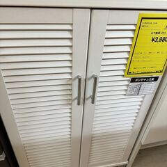 ジモティ来店特価!!　下駄箱　ホワイト　　J-2505173