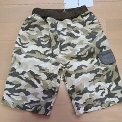 【新品未使用】COMME CA ISMカモフラージュ柄ハーフパンツ