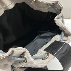 ☆値下げ☆A2505-836 かごバッグみたいな巾着ボディバッグ 中古の画像