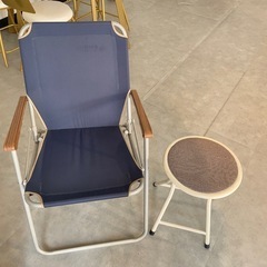 椅子2つセット キャンプ 丸椅子 屋内　屋外