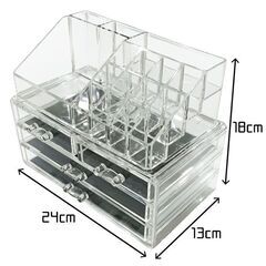 *送料無料★ しっかり安定 メイクボックス 化粧品収納 収納 透明の画像