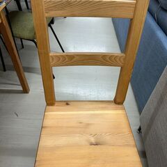 ジモティ来店特価!!　2人ダイニングセット　イケア　ナチュラル　　J-2505178の画像