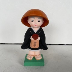 お坊さん人形　紀三井寺　セトモノ置物