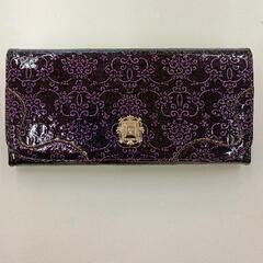 0529-176 ANNA SUI　長財布　エナメル　パープル